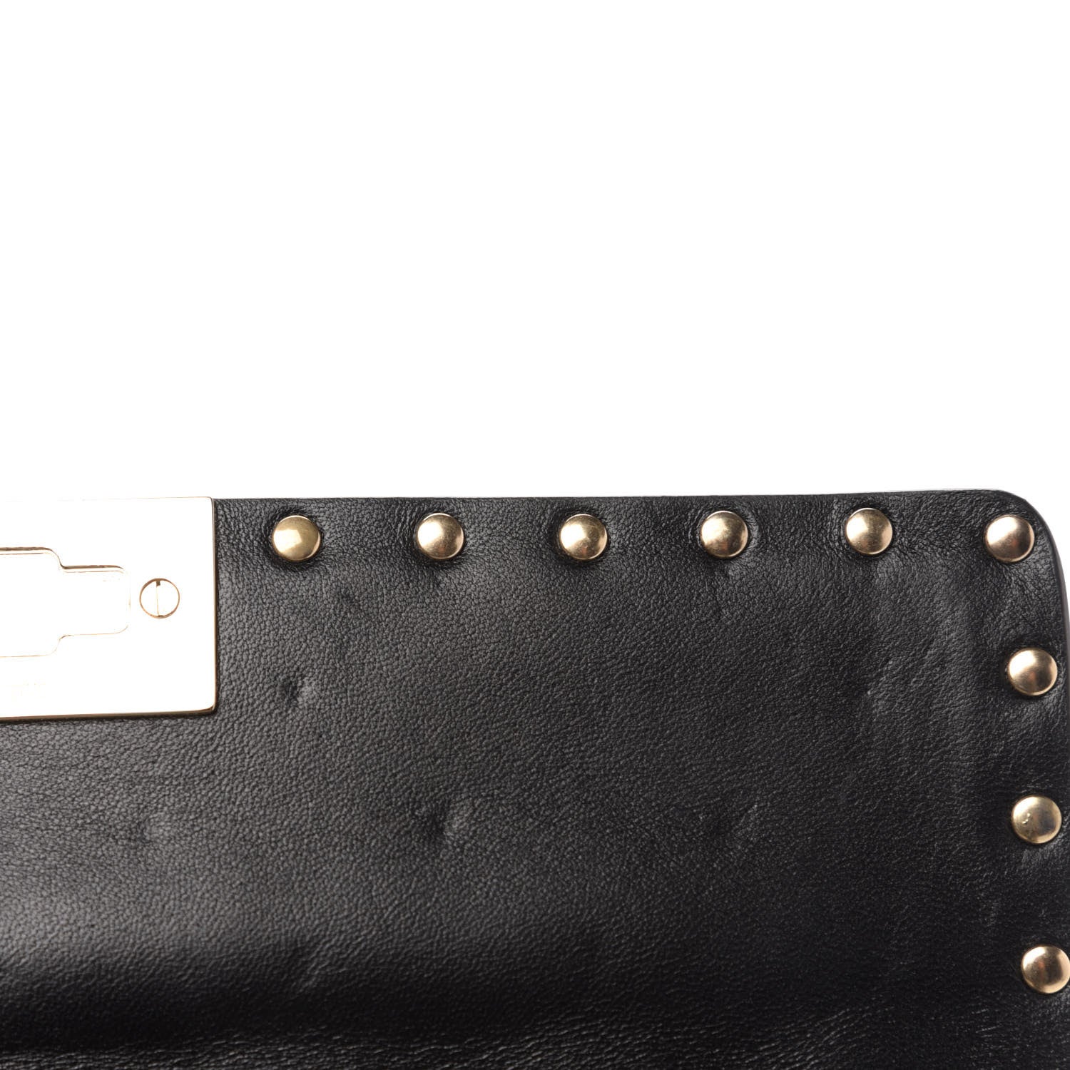 Valentino Garavani Lambskin Ayers Flames Medium Rockstud Spike Shoulder Bag Black 13 of 14