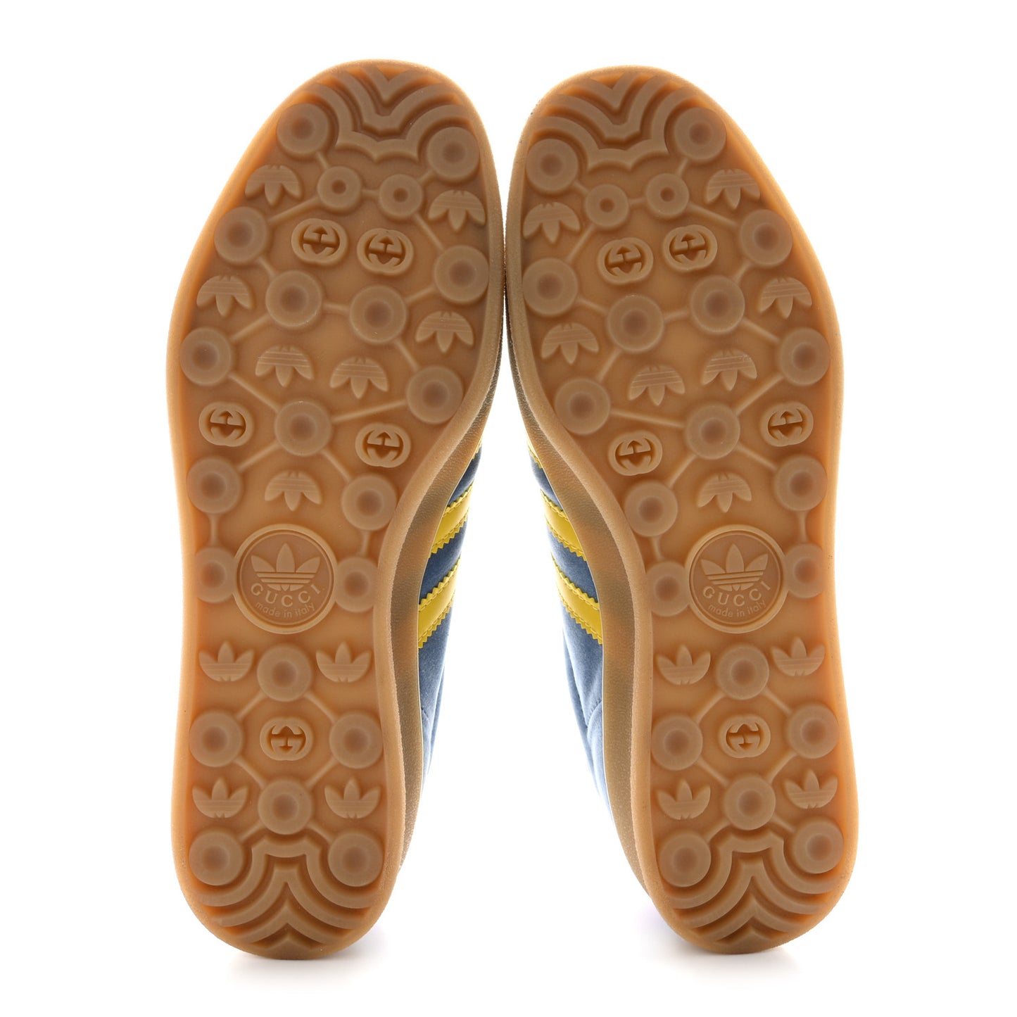 X ADIDAS Softy Velvet Suede Madeira Demetra Mens Gazelle Sneakers 10 Ice Blue Velvet Blue Smile Yellow