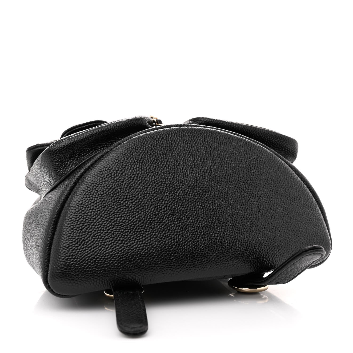 Chanel Shiny Caviar Quilted Small Duma Pockets Drawstring Backpack Black 4 of 12