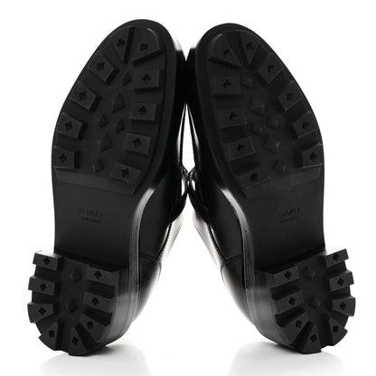 Hermes Calfskin First Derby Shoes 37 Black 5 of 9