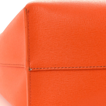 Versace Saffiano Palazzo Medusa Tote Orange 11 of 12
