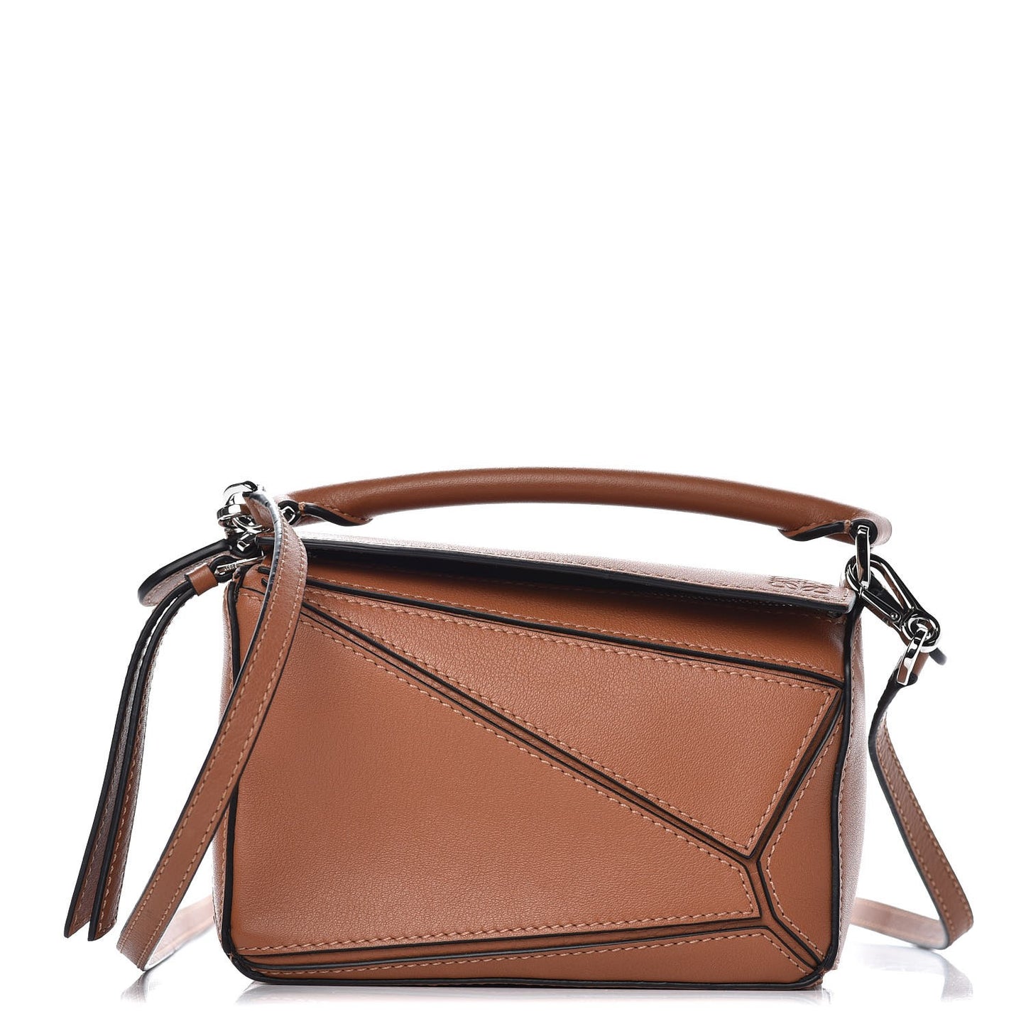 Calfskin Mini Puzzle Bag Tan