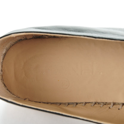 Chanel Lambskin CC Espadrilles 39 Black 9 of 9