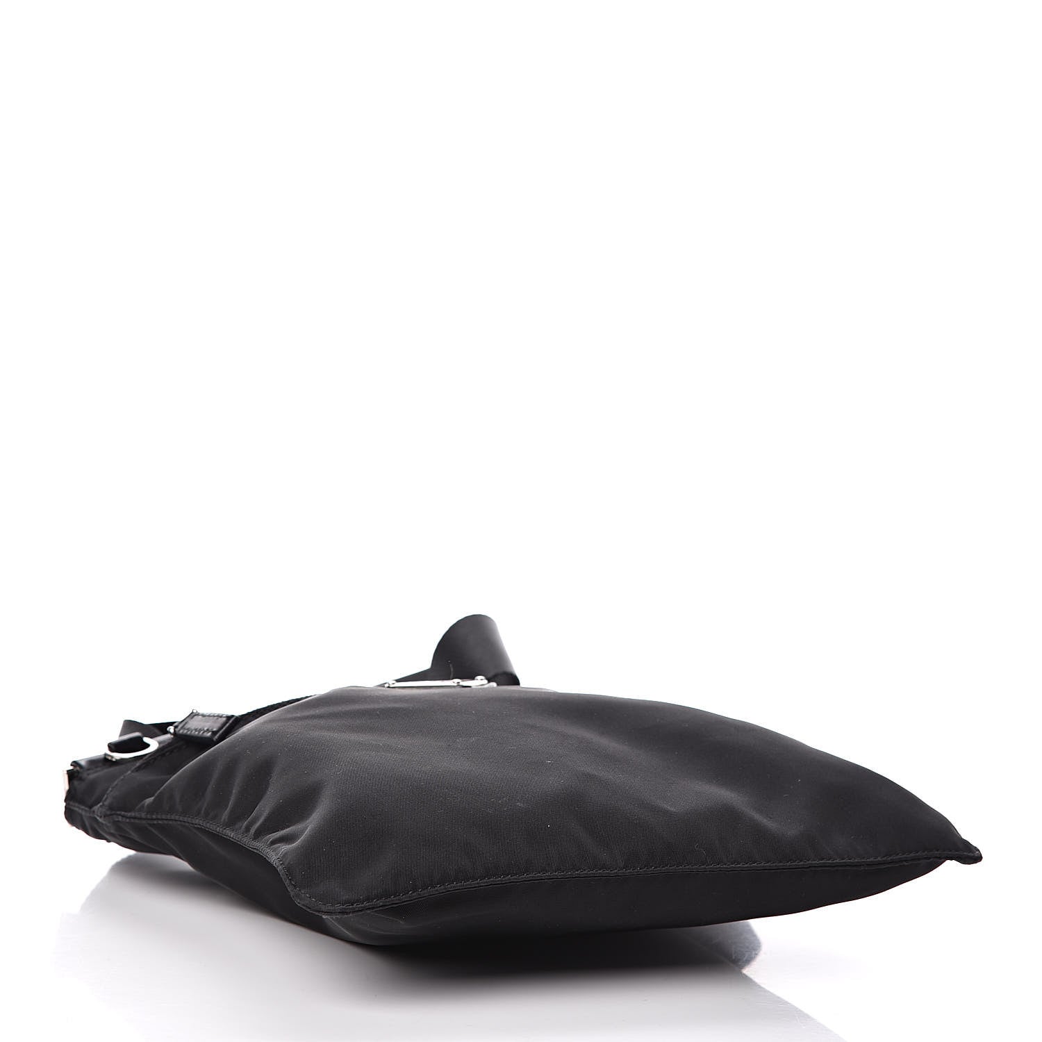 Prada Nylon Vela Small Flat Messenger Bag Black 4 of 10