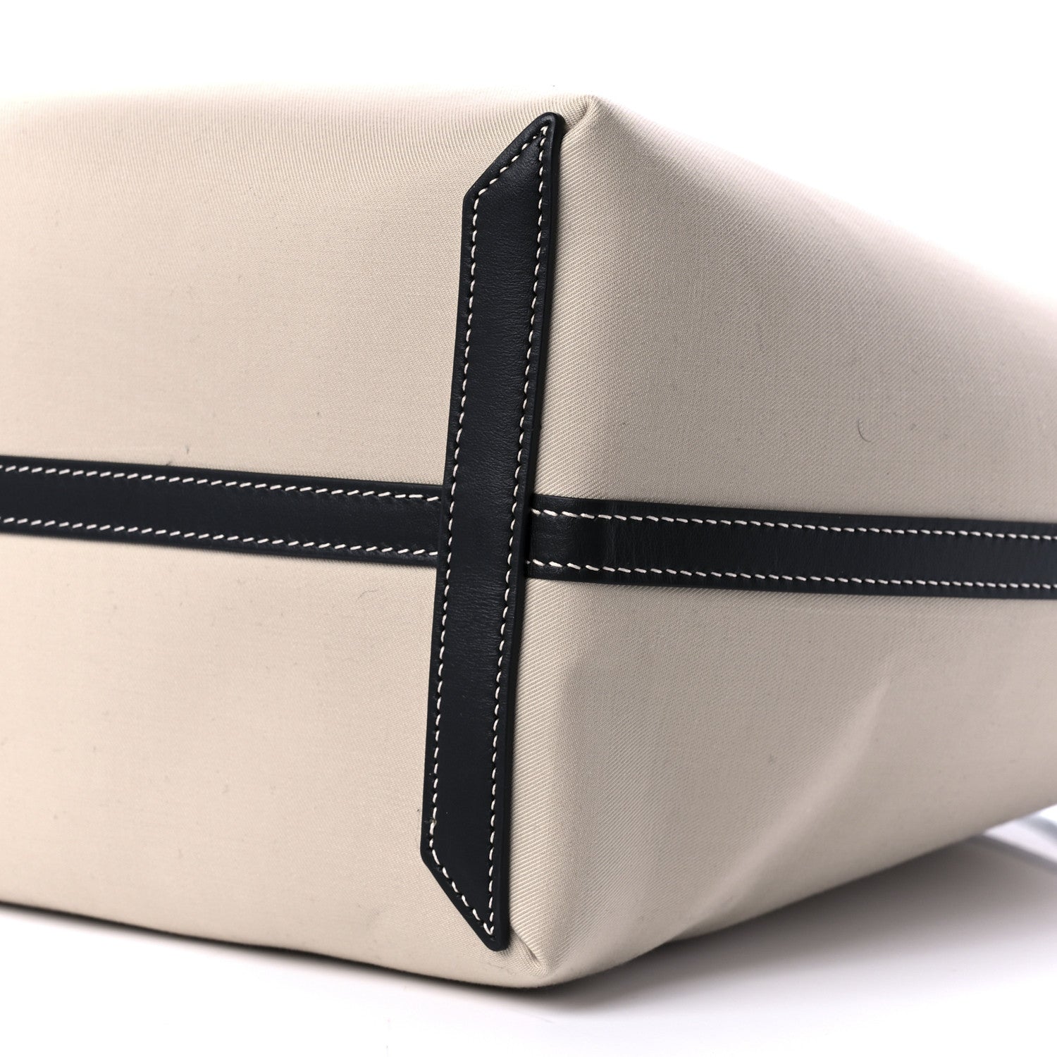 Burberry Cotton Canvas Calfskin Heritage Print Small Tote Beige 10 of 10