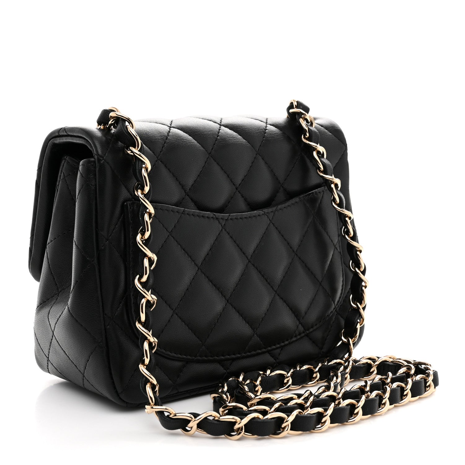 Chanel Lambskin Quilted Mini Square Flap Black 3 of 12
