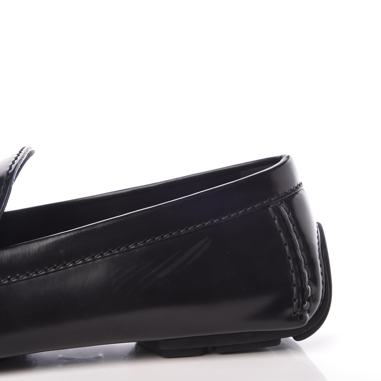 Louis Vuitton Calfskin Racetrack Moccasin Loafers 10.5 Black 8 of 8