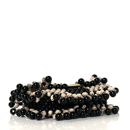 Fendi Beaded Nano Baguette Charm Beige Black 3 of 7