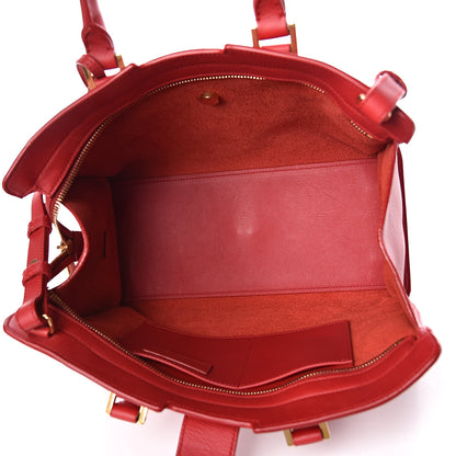 Saint Laurent Calfskin Small Classic Y Cabas Red 5 of 12
