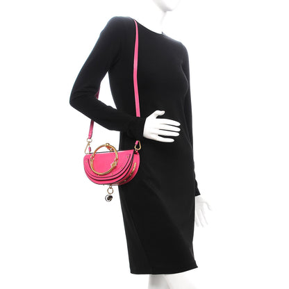 Chloe Calfskin Small Nile Bracelet Minaudiere Bag Fuchsia Rose 2 of 9