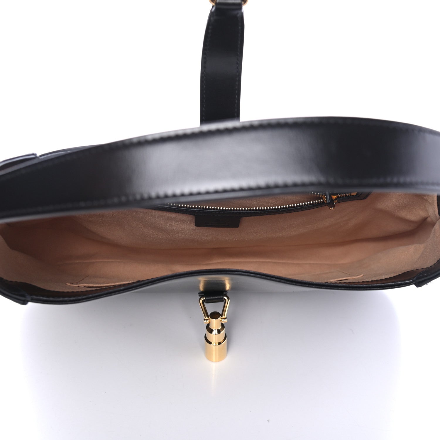 Gucci Boarded Dyana Lux Calfskin Medium Jackie 1961 Hobo Black 4 of 4