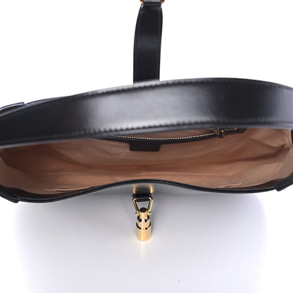 Gucci Boarded Dyana Lux Calfskin Medium Jackie 1961 Hobo Black 4 of 4