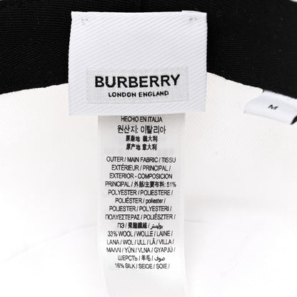 Burberry Polyester Logo Bucket Hat M White 7 of 8