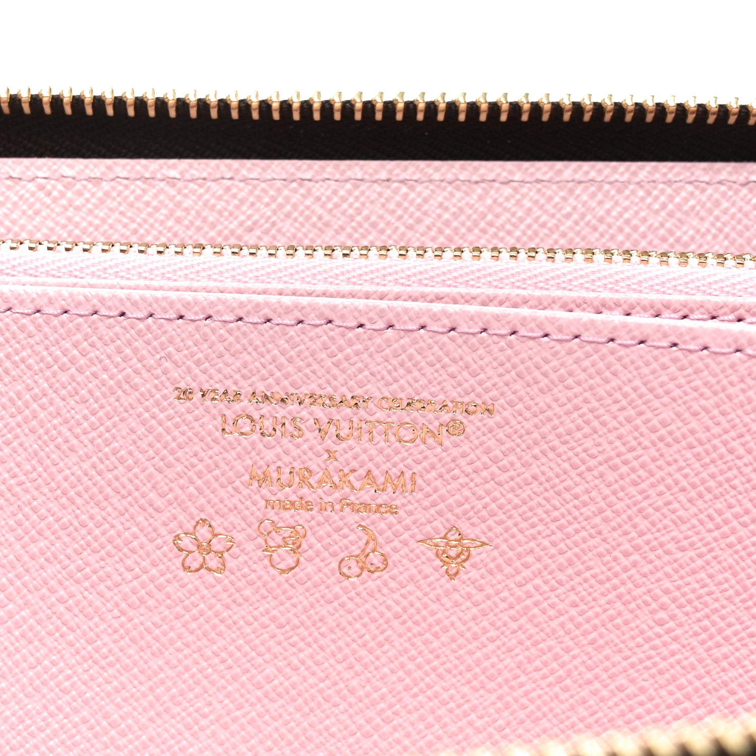 Louis Vuitton LV X TM Monogram Cherry Blossom Zippy Wallet Sakura Brown 6 of 7