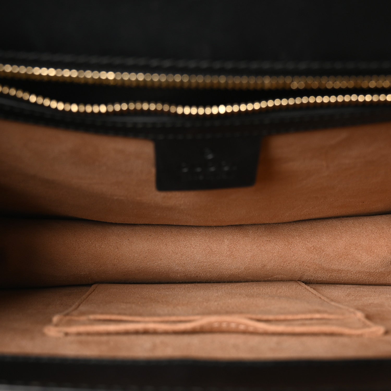 Gucci Calfskin Medium Sylvie Top Handle Bag Black 5 of 10