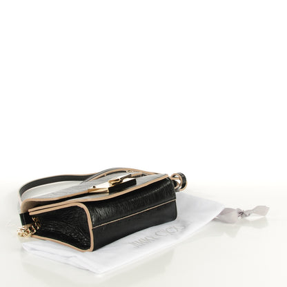 Jimmy Choo Washed Crinkled Calfskin Mini Rebel Crossbody Bag Black 4 of 7