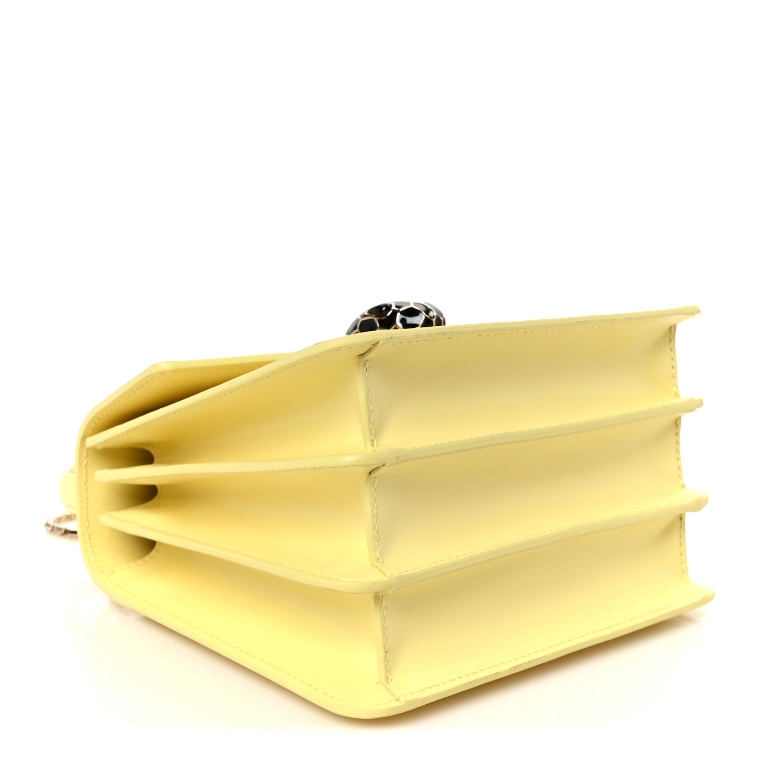Bulgari Calfskin Serpenti Forever Top Handle Light Yellow 5 of 11