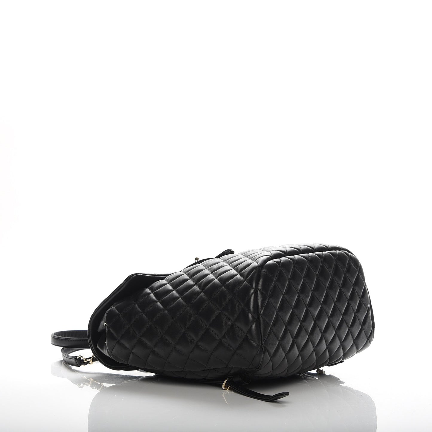 Lambskin Quilted Large Urban Spirit Backpack Black