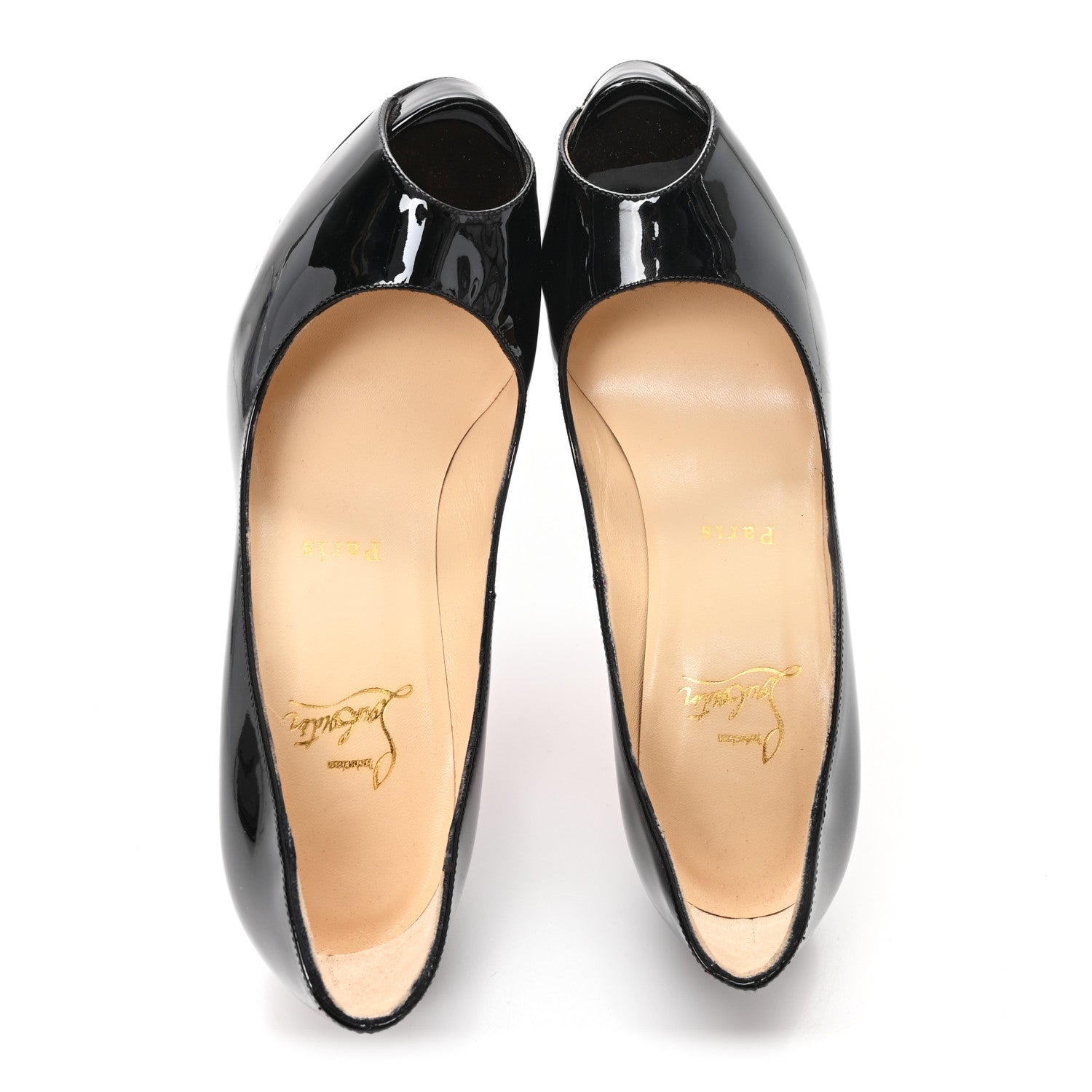 Christian Louboutin Patent New Very Prive 120 Pumps 37 Black 2 of 8
