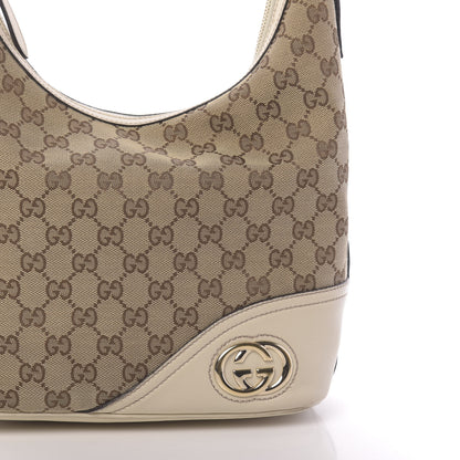 Gucci Monogram Medium New Britt Hobo Off White 13 of 18