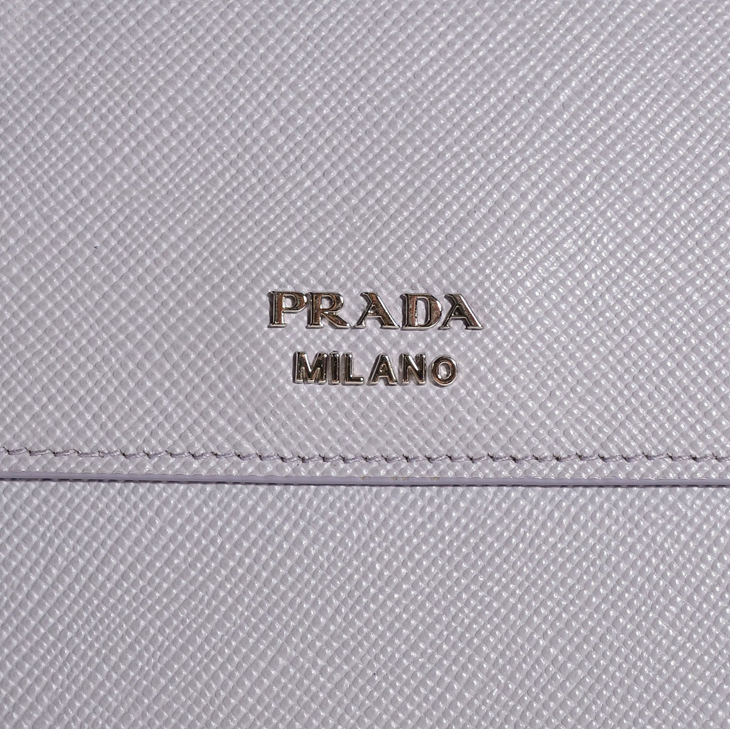 Prada Saffiano Cuir Convertible Top Handle Tote Glicine 7 of 10