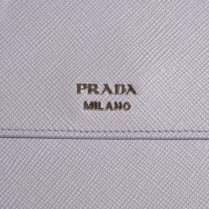 Prada Saffiano Cuir Convertible Top Handle Tote Glicine 7 of 10