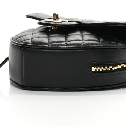 Chanel Lambskin Quilted CC In Love Heart Bag Black 10 of 11