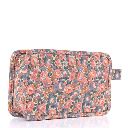 Gucci X LIBERTY OF LONDON Calfskin Infinity Abbey Zip Around Beauty Case Perfect Pink Ivory 3 of 9
