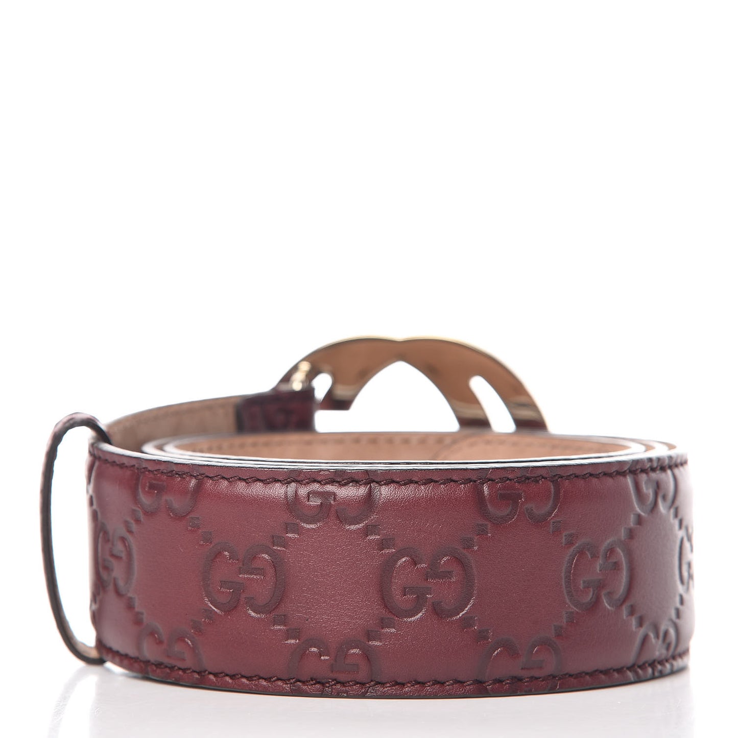 Guccissima Signature Interlocking G 40mm Belt 80 32 Scarlatto