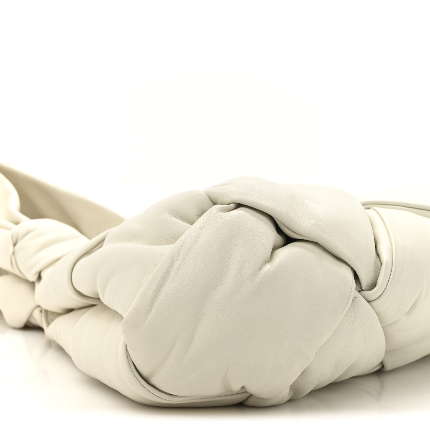Lambskin Padded Lock Tote White