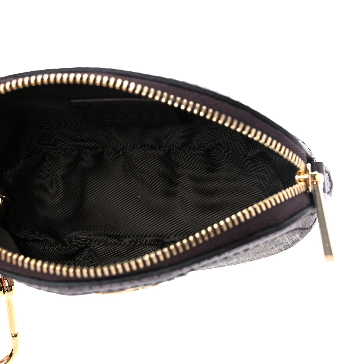 GG Supreme Monogram Web Ophidia Dome Key Pouch Beige New Acero