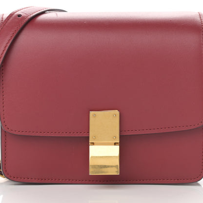 Celine Box Calfskin Small Classic Box Flap Bag Red 8 of 16
