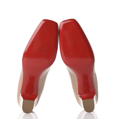 Christian Louboutin Patent Pyramidam 45 Pumps 40.5 Nude 7 of 9