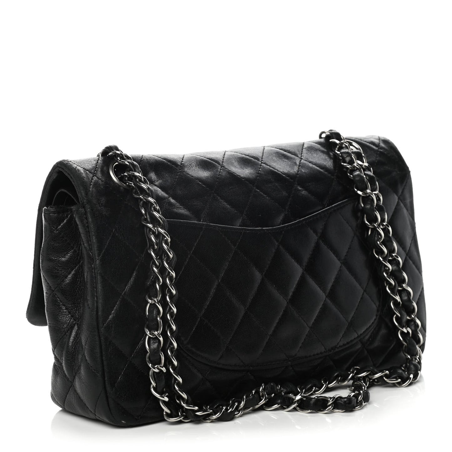 Lambskin Quilted Medium Hybrid Reissue Flap Black