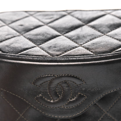 Chanel Metallic Lambskin Quilted Tassel Shoulder Bag Dark Grey 10 of 11