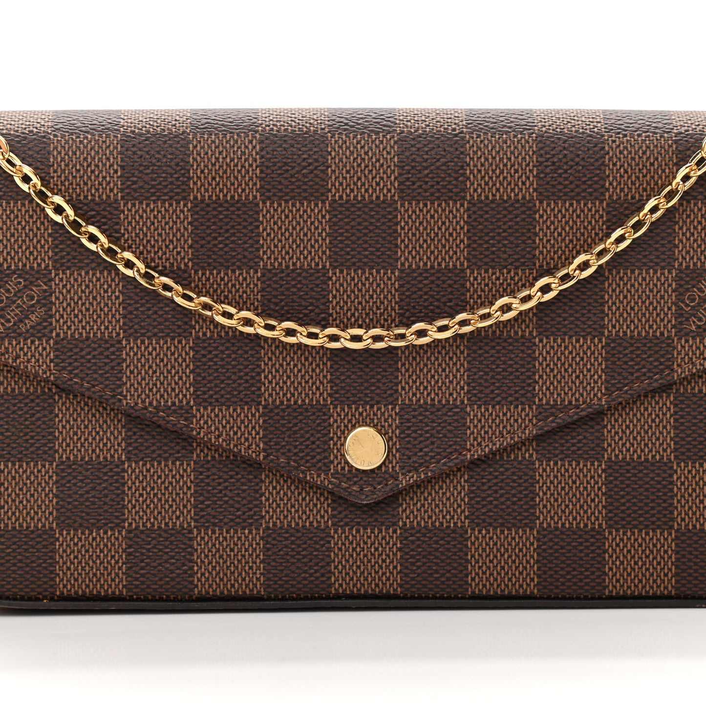 Damier Ebene Pochette Felicie Chain Wallet