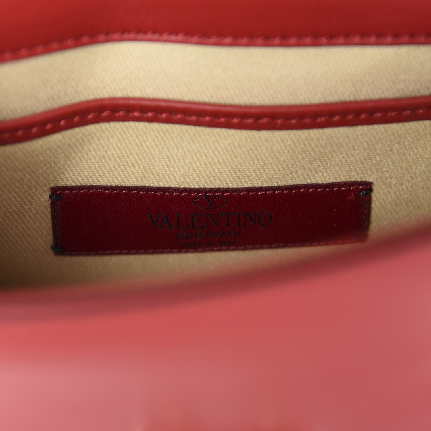 Valentino Garavani Vitello Mini Glam Lock Rockstud Flap Red 10 of 11
