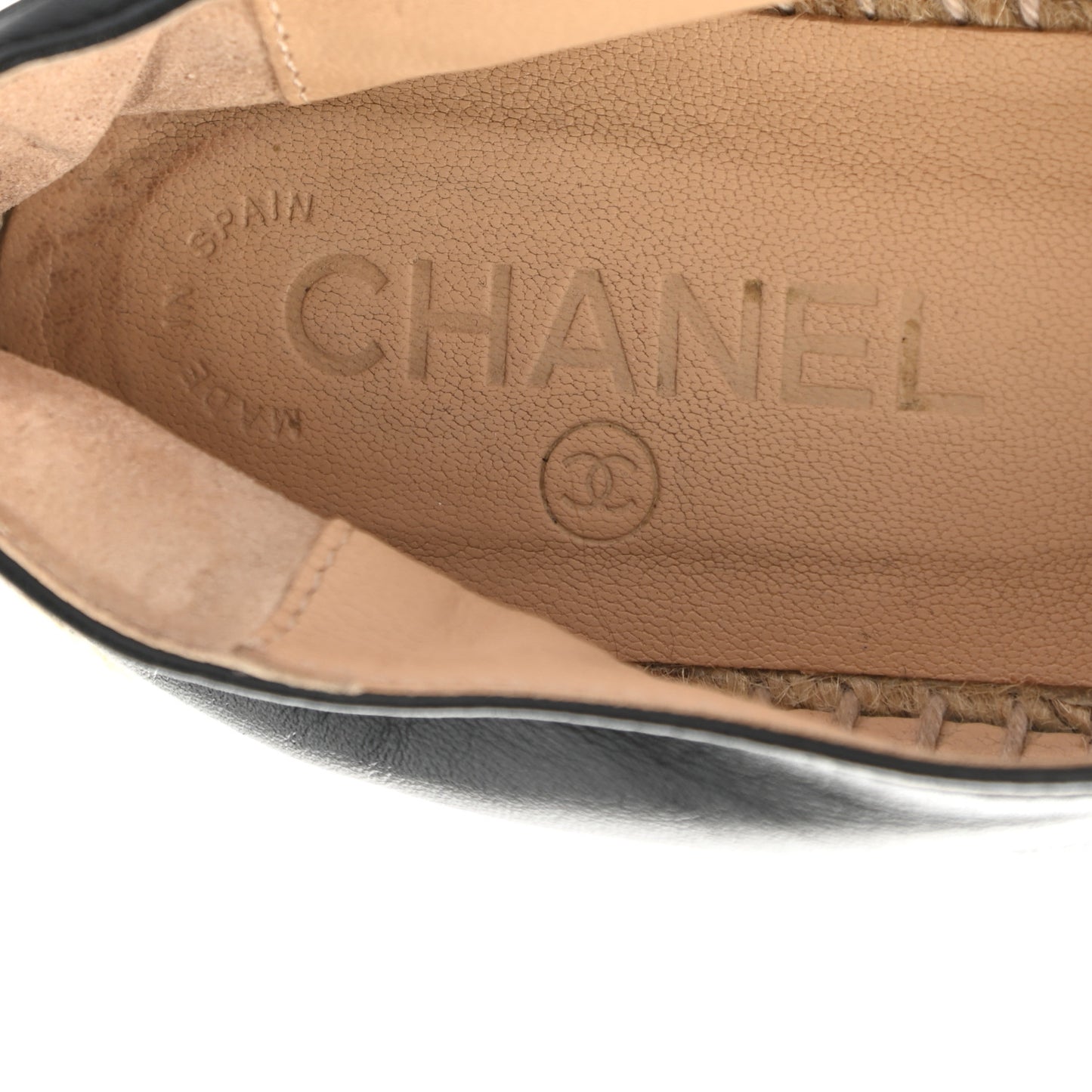 Lambskin CC Espadrilles 39 Black