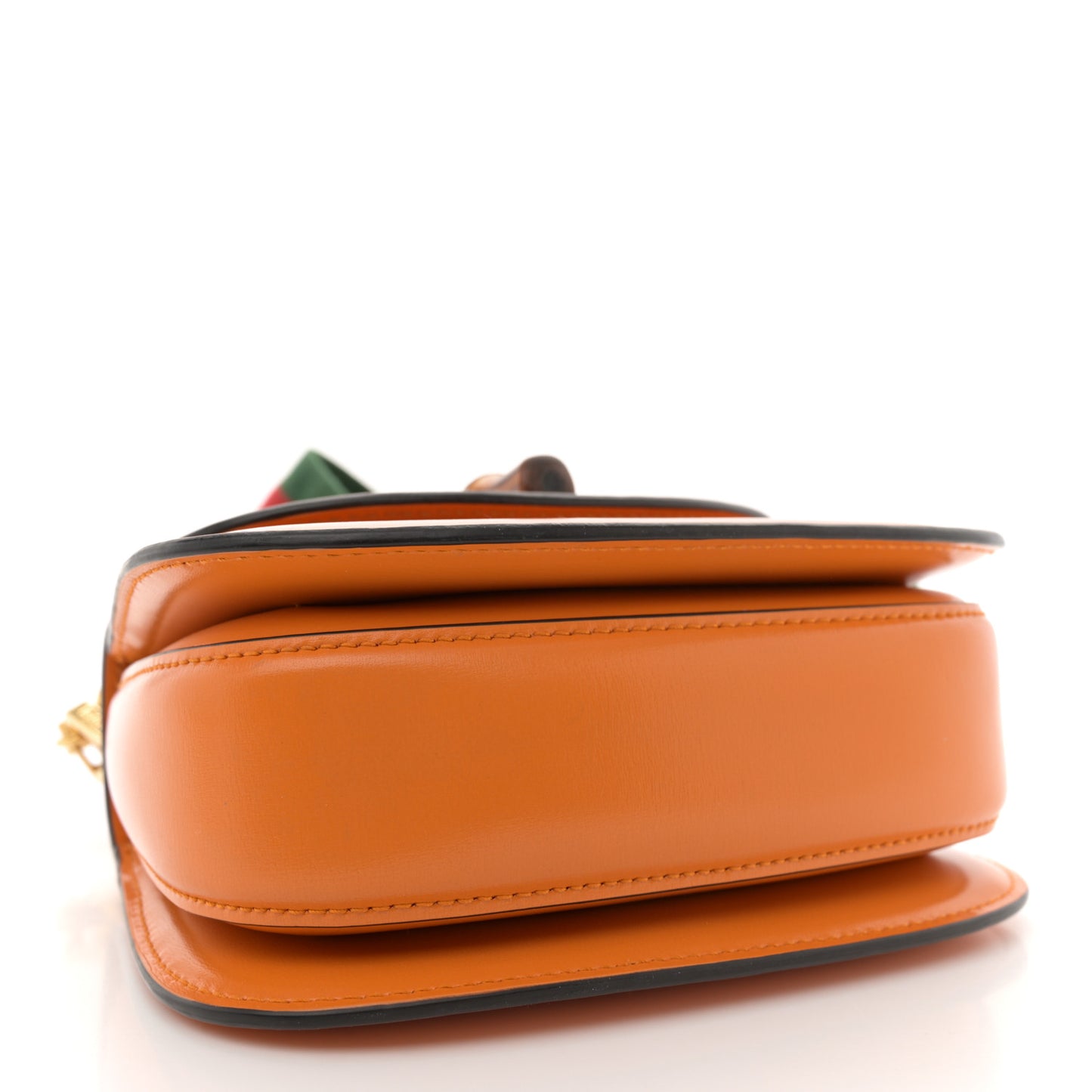 Boarded Dyana Lux Calfskin Web Mini Bamboo 1947 Top Handle Bag Marigold Yellow