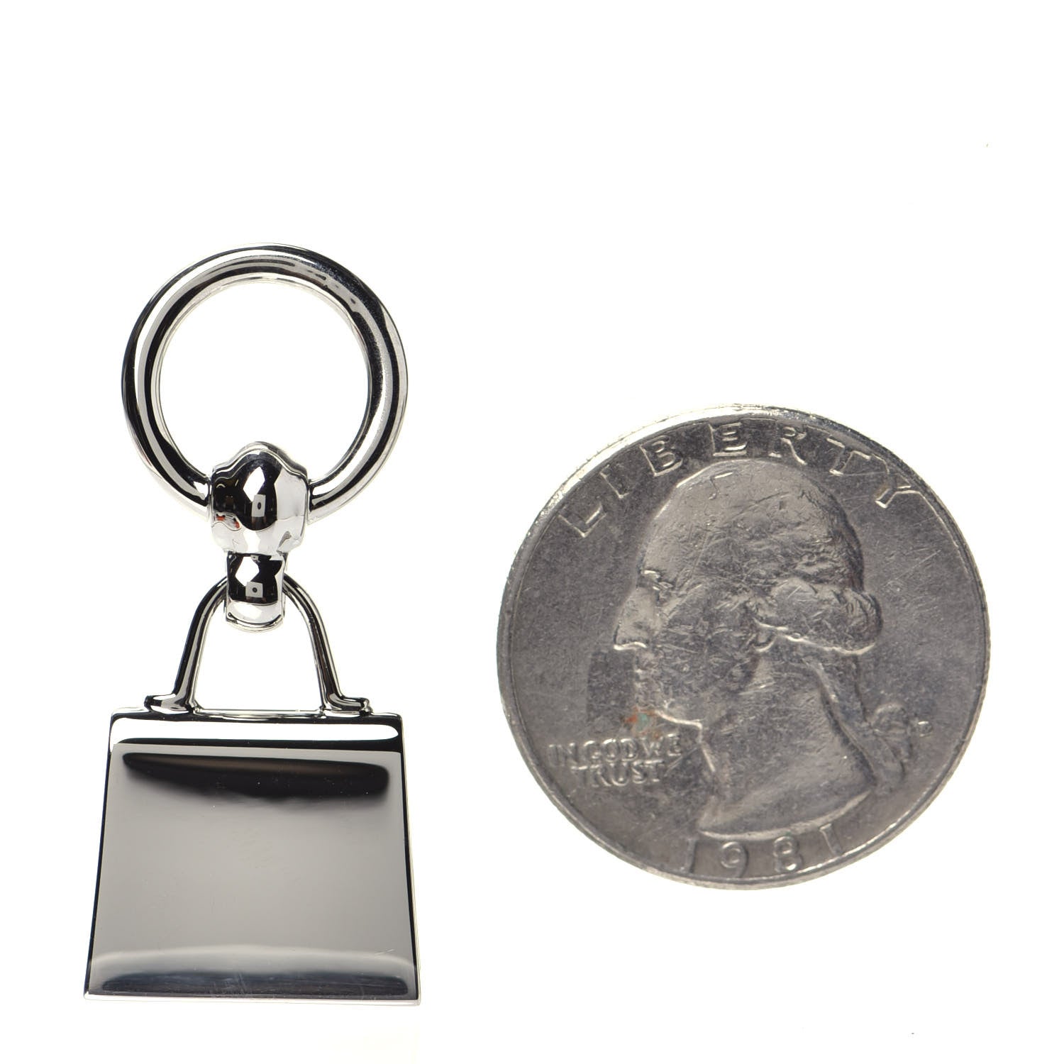 Hermes Palladium Mini Kelly Twilly Ring 3 of 5