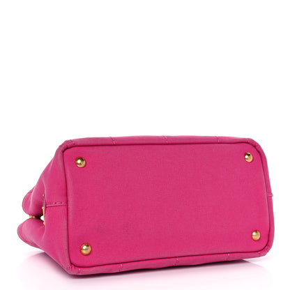 Prada Canapa Small Logo Tote Fuxia 3 of 13