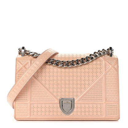 Christian Dior Patent Micro-Cannage Small Diorama Flap Bag Rose 1 of 9