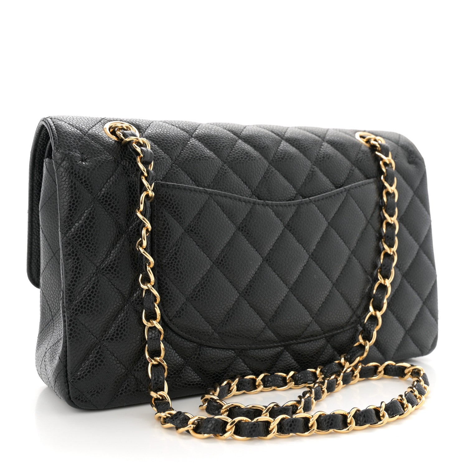 Chanel Caviar Quilted Medium Double Flap Black 3 of 13