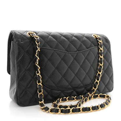 Chanel Caviar Quilted Medium Double Flap Black 3 of 13