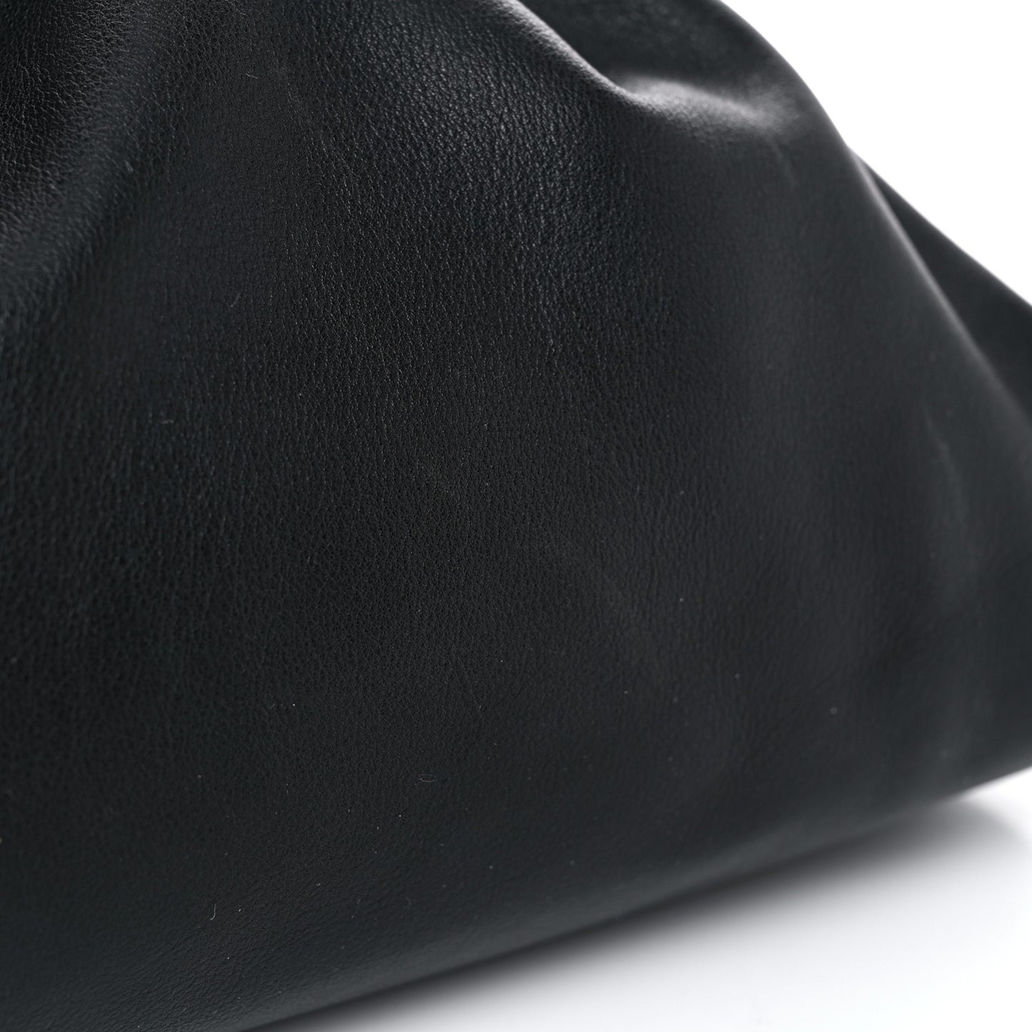 Smooth Butter Calf The Pouch Oversized Clutch Black