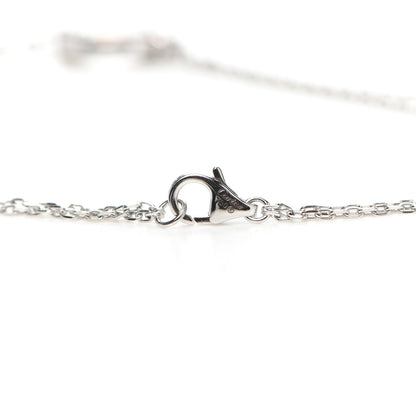 Cartier 18K White Gold 2 Diamond LOVE Necklace 4 of 5