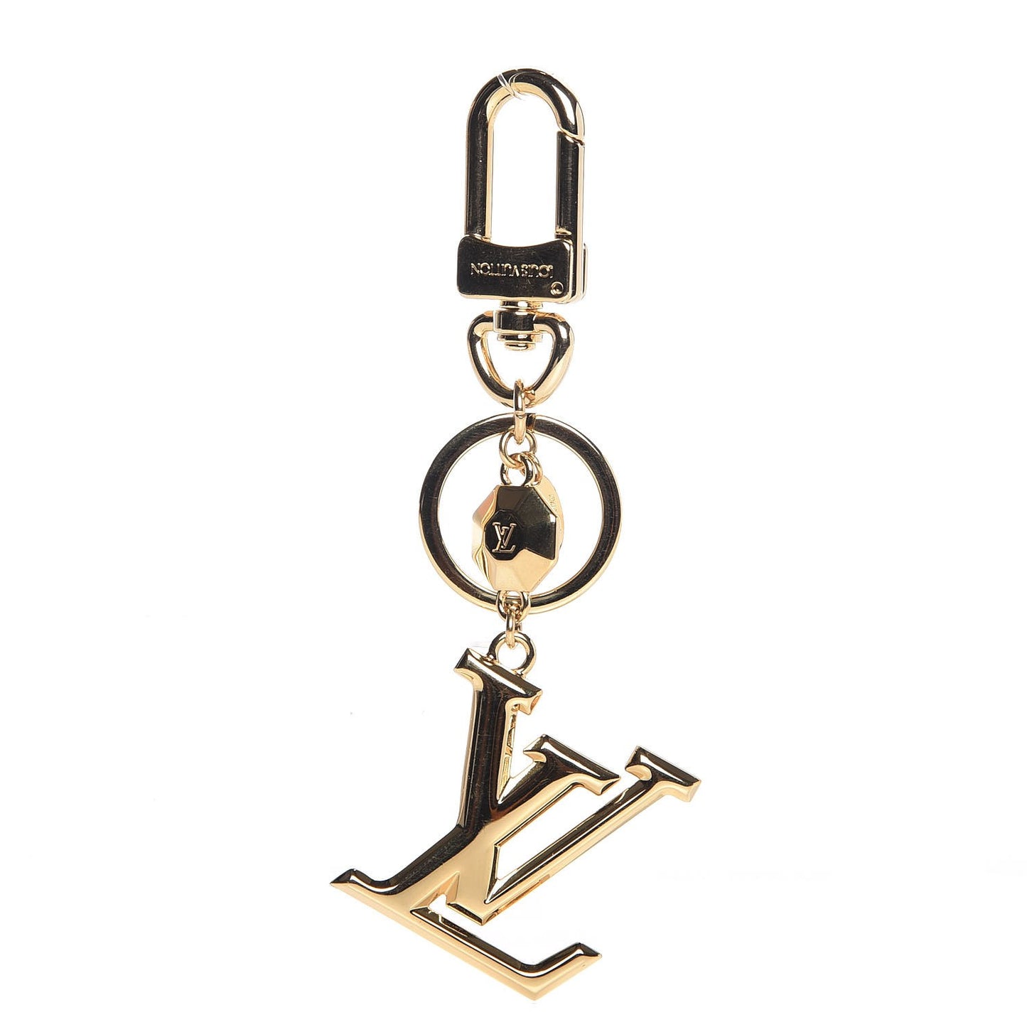 LV Facettes Bag Charm Key Holder Gold