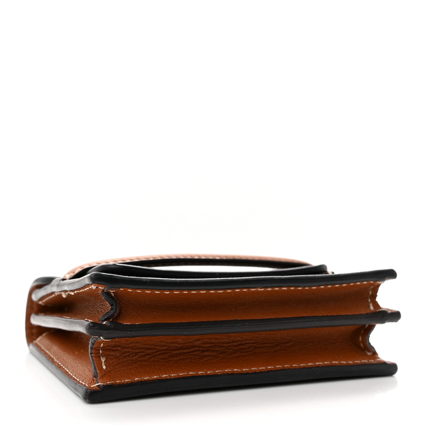 Triomphe Canvas Business Card Holder Tan