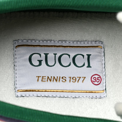 Gucci Canvas Web Polka Dot Print Womens 1977 Tennis Sneakers 35 Blue Orange Mystic White 7 of 7