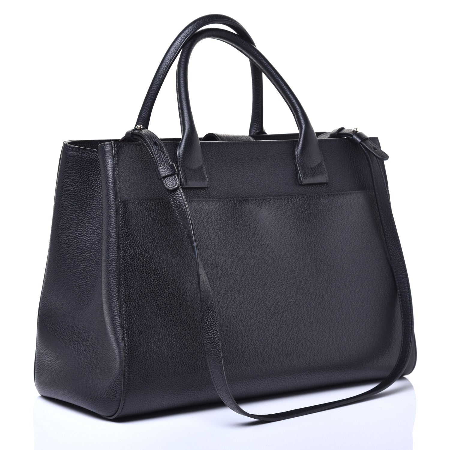 Chanel Grained Calfskin Medium Neo Executive Shopper Tote Black 3 of 9